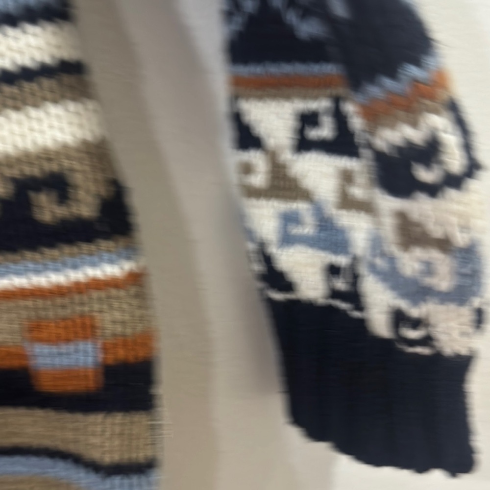 Multicolor Patterned Knit Sweater - Picture 4 of 7
